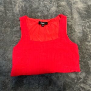 Lulus Red Crop Top